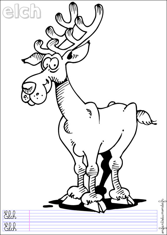 coloriage elan 1